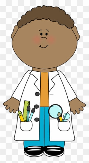 Child Clip Art - Scientist Lab Coat Clipart