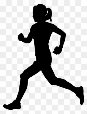 Silhouette, Sports - - Runner Png