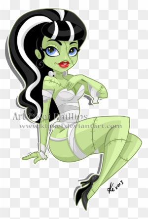 Girl Frankenstein Cartoon Bride Of Frankenstein Cartoon Pinup Free Transparent Png Clipart Images Download