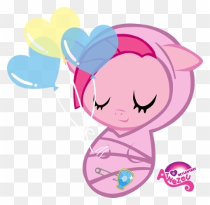 Atnezau, Baby, Baby Blanket, Baby Pony, Balloon, Blanket, - My Little Pony Pinkie Pie Baby