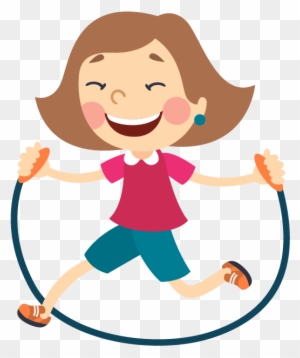 Child Abuse Violence Skipping Rope Make Believe - Girl Playing Cartoon Png