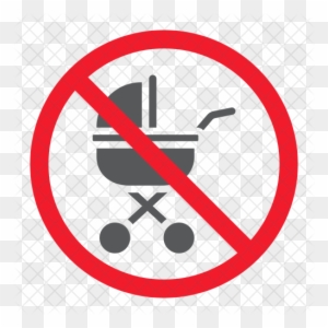 No Baby Carriage Icon - Do Not Play Football