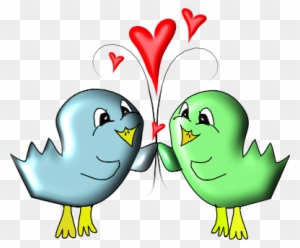 Cute Valentine Love Bird Clipart - Drawing