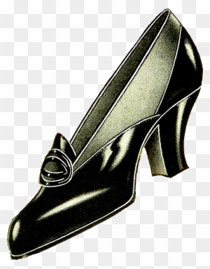 Vintage Women's Shoe Fashion Pumps With Free Blogger - Vintage Shoe Png