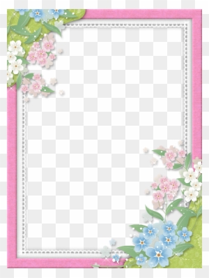 Transparent Flower Borders And Frames - Flower Blank Pages