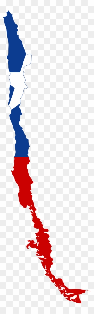 Chile Clip Art - Chile Flag On Map