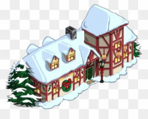 Snowed In House, Snowy Mansion, Snowy Stone Cottage - House