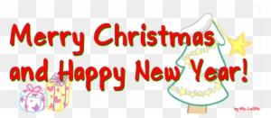 Download Merry Christmas Text Free Png Photo Images - Merry Christmas And Happy New Year Png