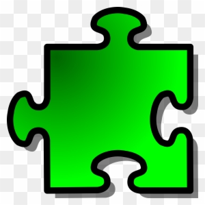 Jigsaw Puzzle Piece Shape Green Png Image - Puzzle Pieces Clip Art