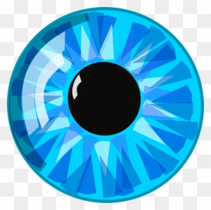 Clipart Of 3d Human Character Holding Blue Number Two - Cartoon Eye