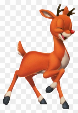 Cartoon Rudolph Xmas Clip Art Images On A Transparent Renne Au Nez Rouge Png Free Transparent Png Clipart Images Download