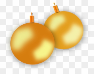 Gold, Christmas, Balls, Ornaments, Ball, Ornament - Yellow Christmas Ornaments Png