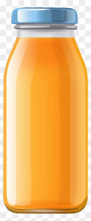 Orange Juice Bottle Clipart - Juice Bottle Vector Png
