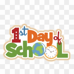 Elegant First Day Of Kindergarten Clip Art 1st Day - First Day Of School 2018