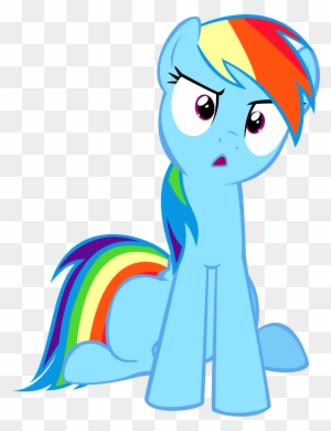 To Answer Your Question - Rainbow Dash Confused
