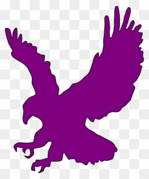 Purple Flying Eagle Clip Art At Clker - Eagle Clip Art