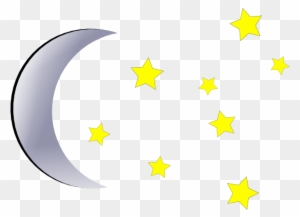 Stars And Moon Clipart - Star And Moon Clipart