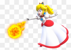 Fire Princess Peach Artwork - Fire Peach Super Mario 3d World