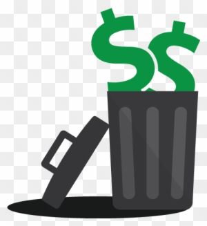 Why Spend More Than You Owe - Throwing Money Away Clipart
