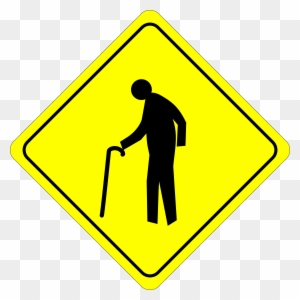 Adult Birthday Party - Old Person Crossing Sign