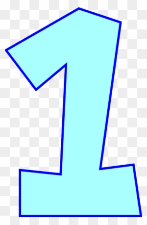Blue Number 1 Clip Art, Transparent PNG Clipart Images Free Download