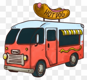 Hot Dog Fast Food Hamburger Car Food Truck - Food Truck Vector Png