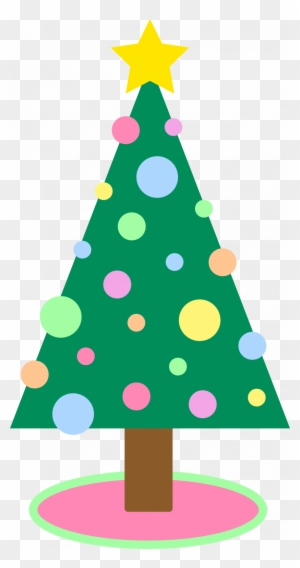 Cute Simple Christmas Tree Clipart - Cute Christmas Tree Cartoon