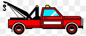 Vector Illustration Of Tow Truck Wrecker Recovery Vehicle - Tow Truck