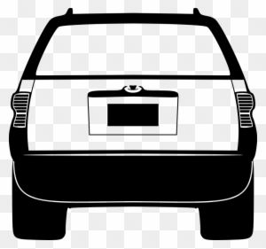 Tailgating Car Clipart Transparent Background - Car Silhouette Back Png