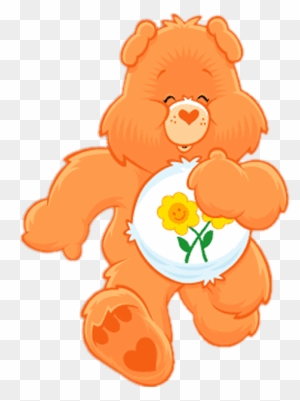 Ursinhos Carinhosos Png - Care Bear With Two Flowers