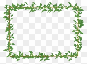 Green Floral Border Png Picture - Ivy Frame