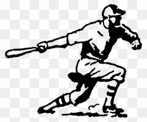 Actually, All Of The Digital Sport Clip Art Show Movement - Vintage Baseball Clip Art