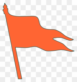 Colour Flag Clipart - Shiv Sena Orange Flag Png