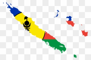 Waving Clip Art Download - New Caledonia Flag Map