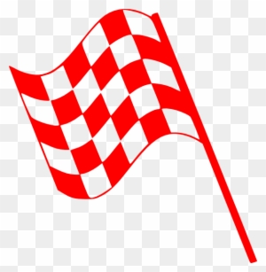Checked Flag Red Clip Art At Clker - Red Checkered Flag