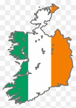 Really - Irish Flag In Shape Of Ireland