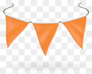 Bunting Flags - Orange Bunting Flags Png
