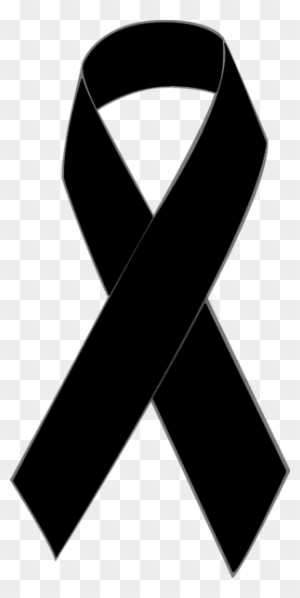 Black Awareness Ribbon Clip Art - Black Breast Cancer Ribbon - Free