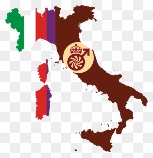 Flag Map Of Italian Mse - Most Common Haplogroup In Italy