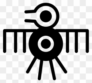 Bird Old Indian Design Of Thin Lines Comments - Bird Symbol Indian
