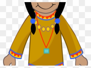 Indians Clipart Girl Indian - Native American Indian Clipart