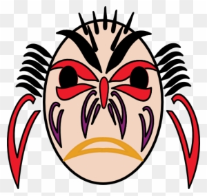 Scary Indian Face Clipart - Royalty-free
