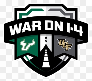 War On I4 Rivalry Logo Rgb White Border - Usf Vs Ucf Football