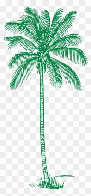 Green Palm Tree Clip Art At Clker - Green Palm Tree Clipart