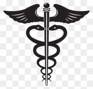 Medical Symbol With Two Snakes And Large Wings - Rod Of Asclepius Vs Caduceus
