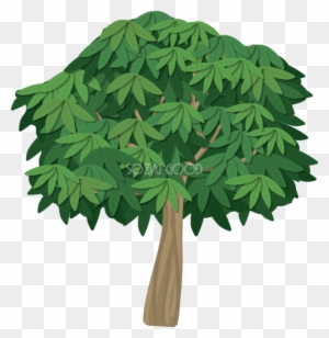 木 シンプルなしげる木 無料イラスト82056 - Maple Leaf