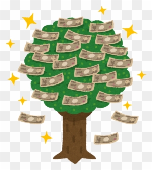 金のなる木のイラスト - お金 の なる 木 - Free Transparent PNG