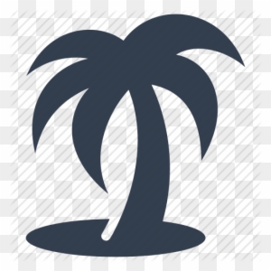 Tropical Islands Resort Tropics Beach Clip Art - Sea Side Tree Logo