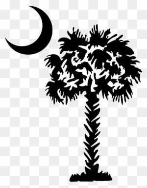 Moon Clipart Palmetto Tree - Palmetto Tree Clip Art