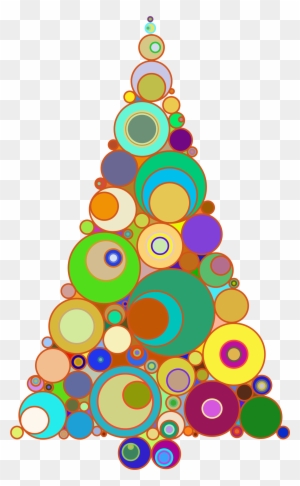 Christmas Tree Clipart Colorful - Christmas Tree Abstract Art
